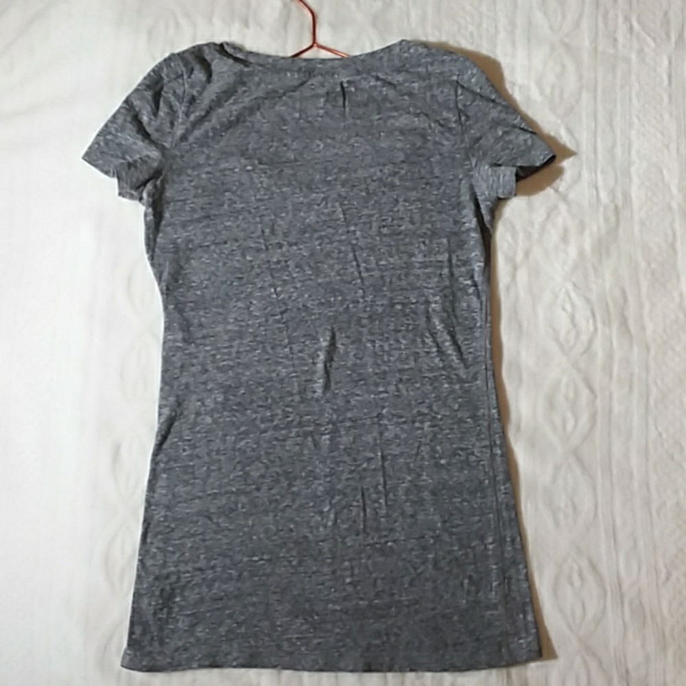 American Eagle Outfitters Basic Gray Tee Top - image 4